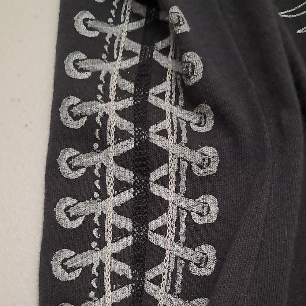 Harley-Davidson Women's Size Large Black Long Sleeve Dress with White Details - Picture 5 of 11